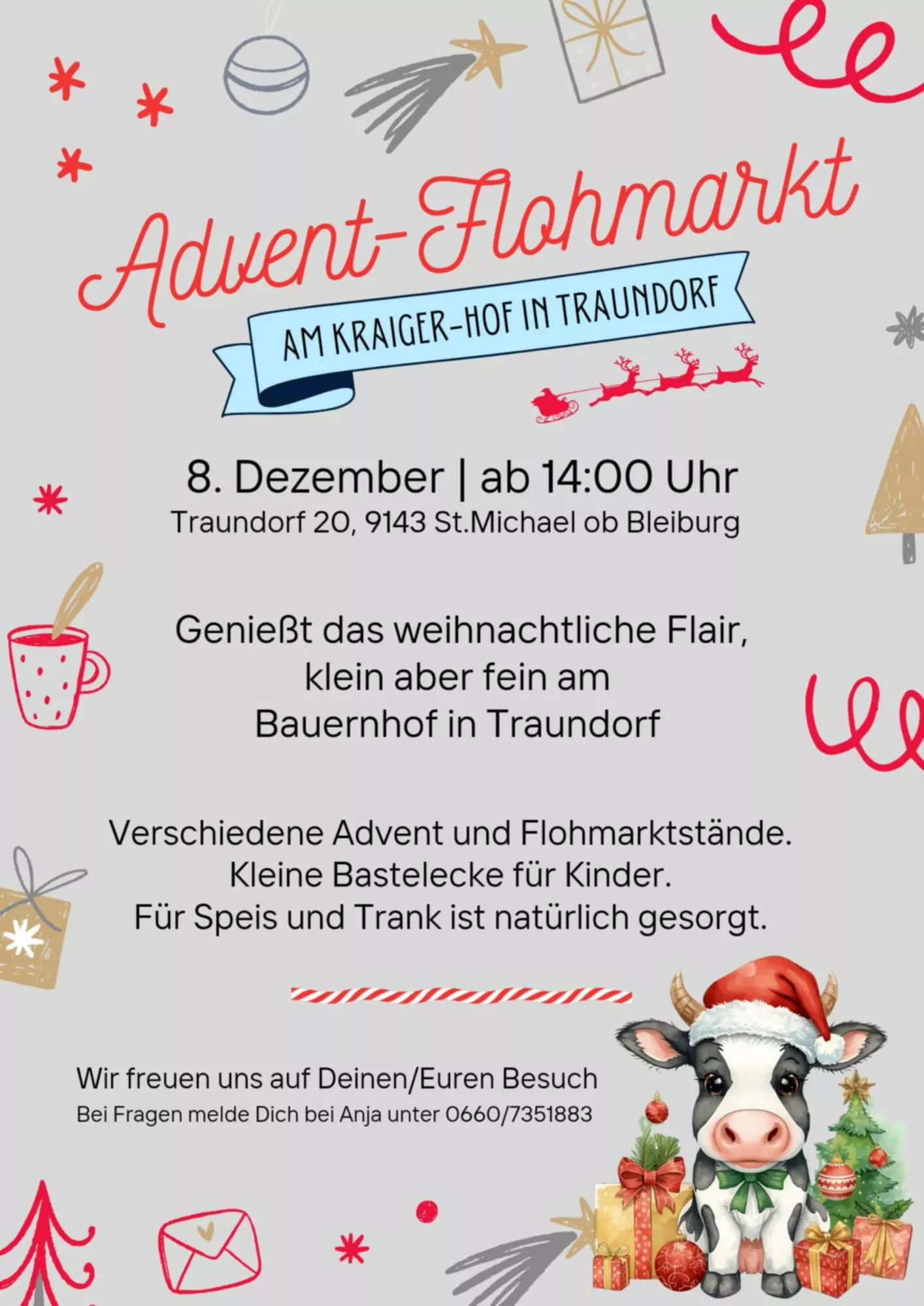 Information zu Adventmarkt Traundorf am 08.12.2025 ab 14 Uhr