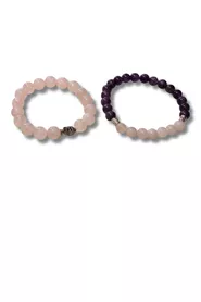 Amethyst und Rosenquarz